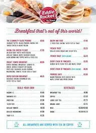 Eddie Rockets menu