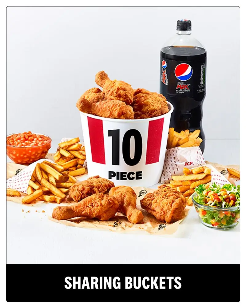 kfc menu prices bucket