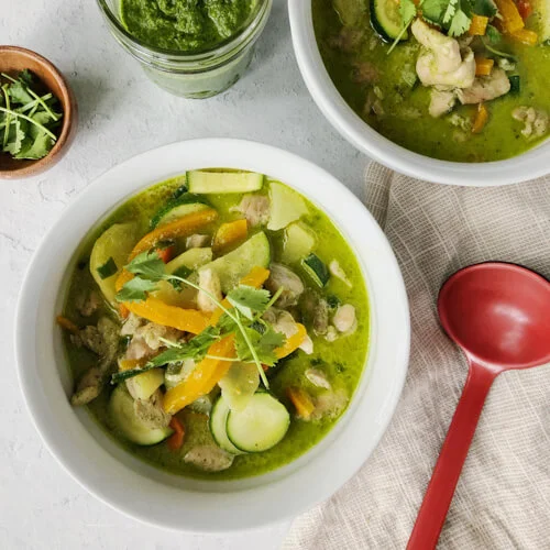Diep Green Curry menu